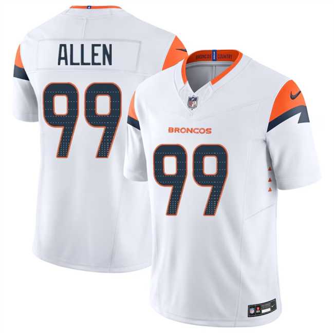 Youth Denver Broncos #99 Zach Allen White 2024 F.U.S.E. Vapor Limited Stitched Jersey Dzhi